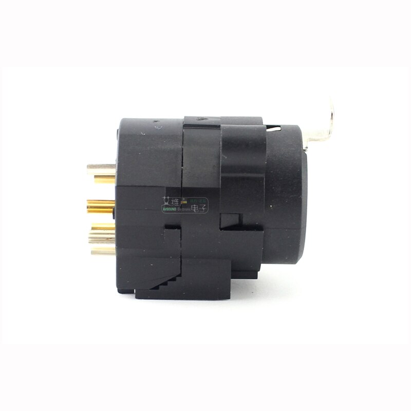 Neutrik 3 Pole XLR/Stereo Jack Hybrid Chassis Connector Combo Cannon Female Receptacle with 1/4" Audio Plug Horizontal PCB Mount