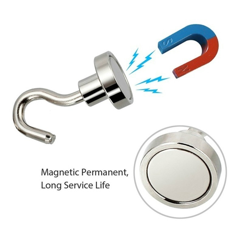 5 kpl vahvat magneettikoukut raskas magneettipidike seinään ripustettava ripustin magneettijalusta kodin säilytysorganisaatio