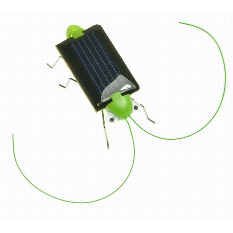 Magic Mini Creatieve Plastic Zonne-energie Aangedreven Grasshopper Speelgoed