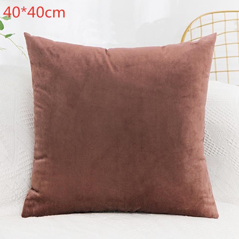 Pudebetræk sofa dekorative puder betræk plys pudebetræk til stue bil dekoration 43*43cm boligindretning: 10