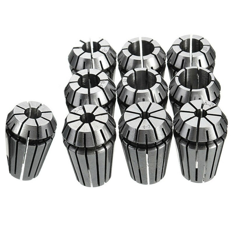 10Pcs Set Er20 Spring Collets for Cnc Milling Lathe Tool Engraving Machine