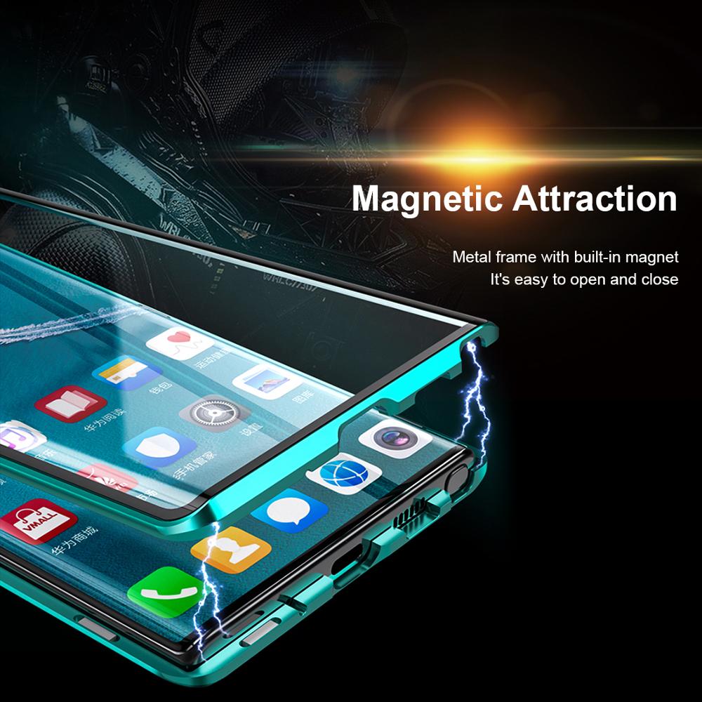 Doppelseitige glas Metall Magnetische fallen für Samsung Galaxis Hinweis 10 Plus Telefon fallen 360 Volle Schutz fallen Für Galaxis hinweis 10 +