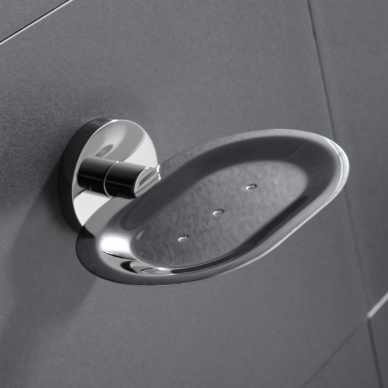 Melairy Zeepbakje Houder voor Badkamer Douche 304 Roestvrij Staal Zeep Houder Saver Tray Wandmontage Spons Houder Chroom