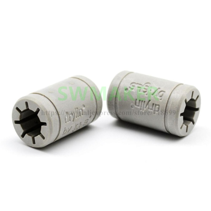 Uds RJ4JP-01-08 Polímero Sólido Igus Drylin LM8UU 8mm eje Drylin para Anet A8 Reprap Prusa i3 3D impresora