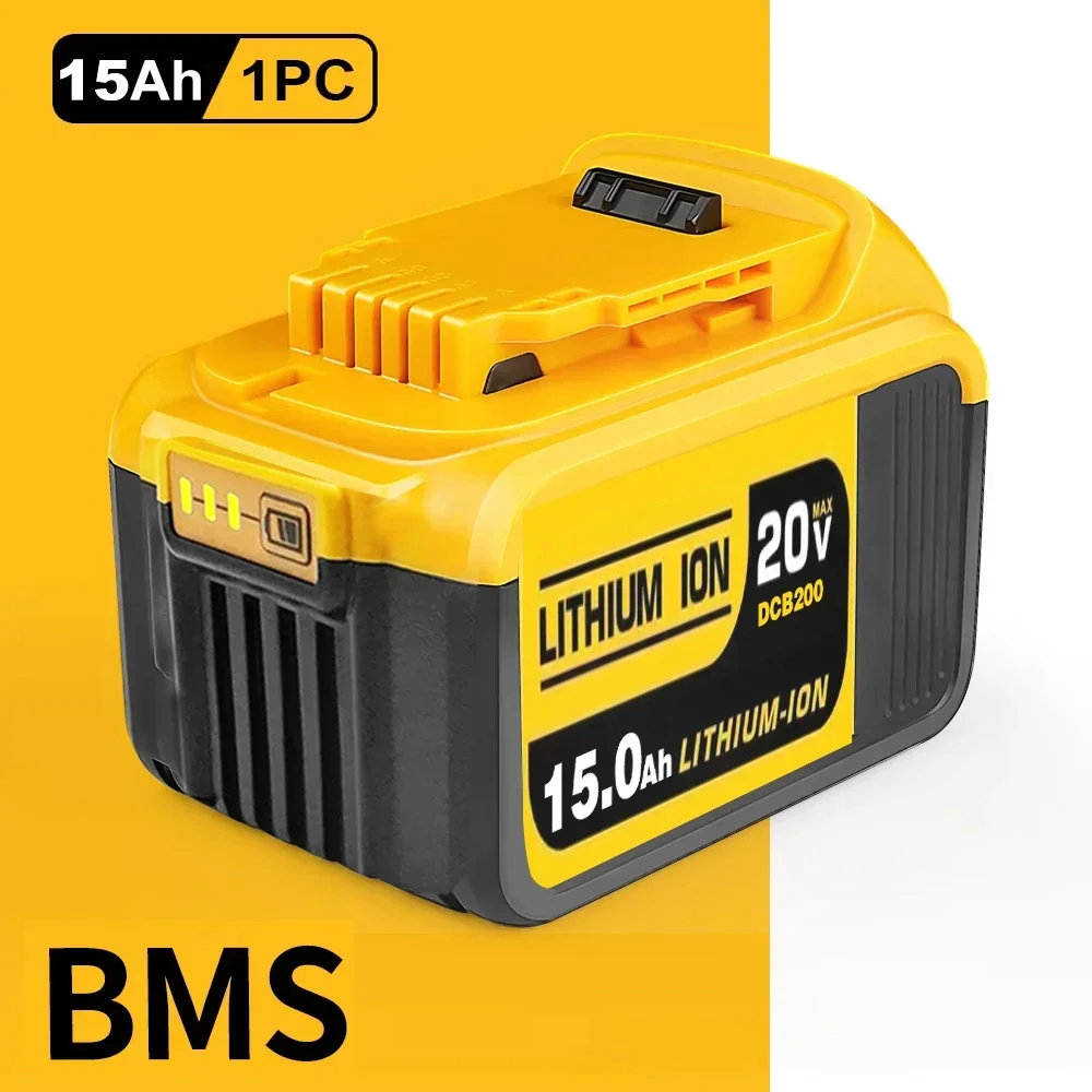 Batterie aux ions pour outils Dewalt Max, 18V, 20V, 3,0 Ah, DCB203, DCB205, DCB206, DCB204, DCB200, DCB182, DCB180, DCB230, DCD, DCF, série DCG: Rose
