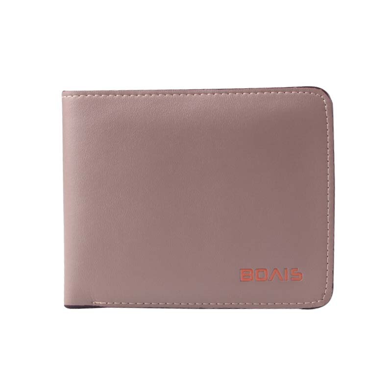 Pu leren minimalistische portemonnee slanke creditcardhouders korte portemonnee heren portemonnees heren effen heren portemonnees: Default Title