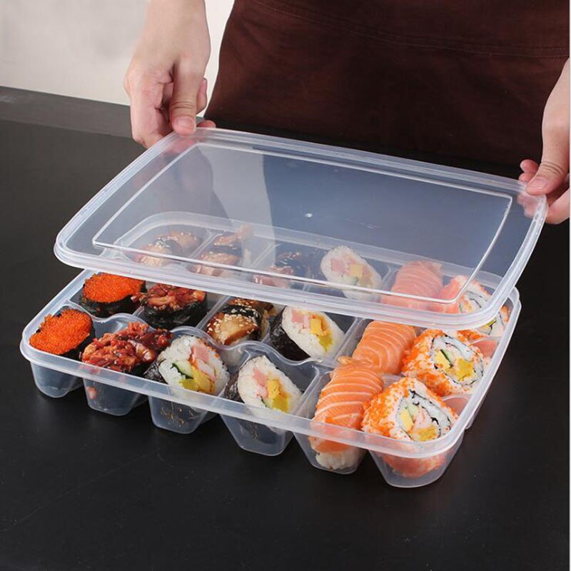 SHENHOONG 1 layer Storage Holder Refrigerator Fresh-keeping Plastic Case Portable Dumpling Box Container