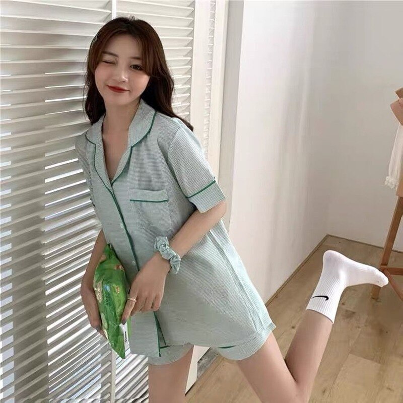 Piżamy damskie letnie piżamy japońskie słodkie piżamy Kawaii plus rozmiar miękkie dziewczyny odzież domowa zestawy dwuczęściowe Dropshipping