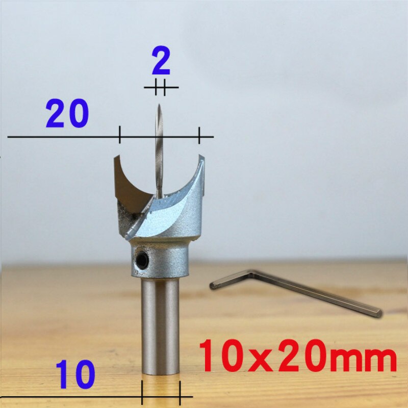 6mm-30mm Frees Frees Boeddha Kralen Ball Mes Houtbewerking Gereedschappen 10mm Schacht Houten Kralen boor Voor Fresas Para CNC: 10mm x 20mm