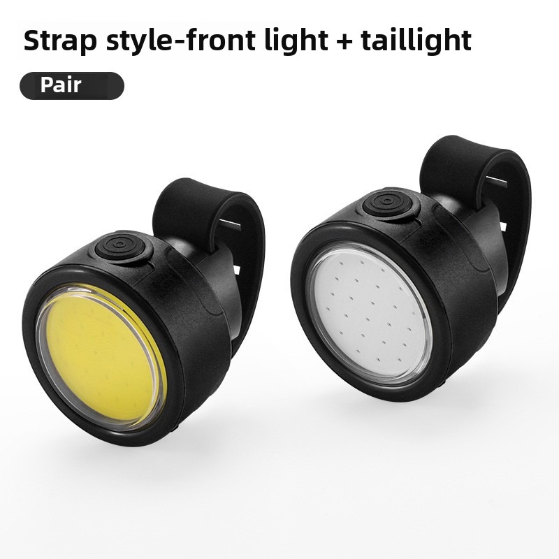 Luzes traseiras de bicicleta luzes de freio noite equitação estrada mountain bikes luzes infantis ajustáveis acessórios de equitação super brilhantes: Verde claro