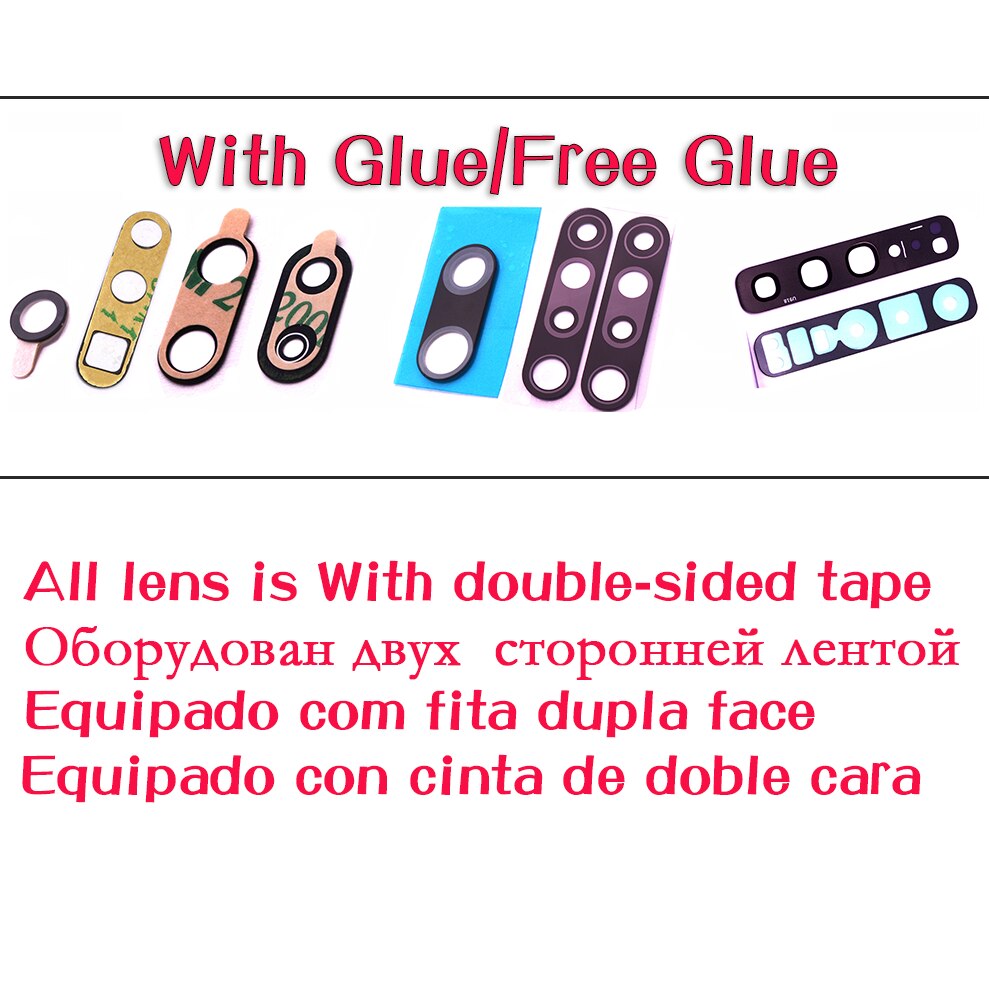 For Motorola Moto G4 E4 G5 G5S G6 plus Z Z2 Z3 play force X4 Back Rear Camera Lens Glass Replacement