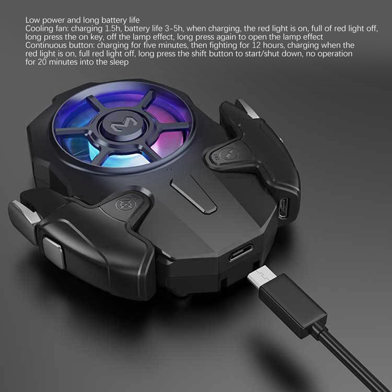 Temperatuur Aanpassing Mobiele Telefoon Radiator + Mobiele Game Vinger Babybedjes Dual Fan Halfgeleider Radiator Koelventilator