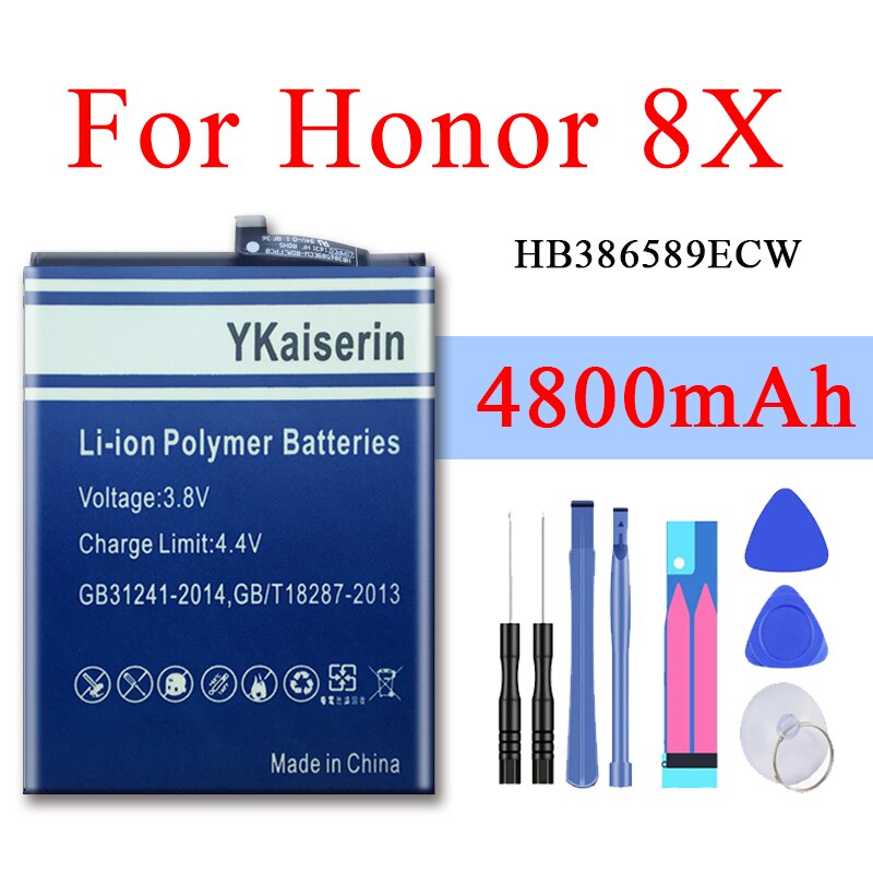 4800mAh HB386589ECW Batterie Für Huawei Ehre 7X/8X/9i/V10 Nova 3/4/ 2i /2 Plus mate 20 Lite/ P10 Plus/ View 10 V10/ Honor Spielen: For Honor 8X