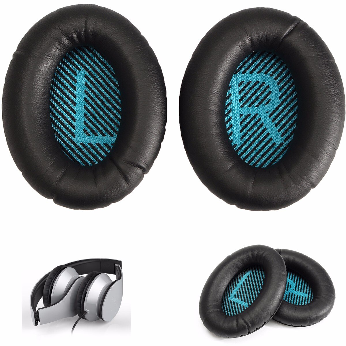 Replacement Earphone Sound-proofing Mat Headset Cover Headphone Ear Cushion Earpads Cover For QC25