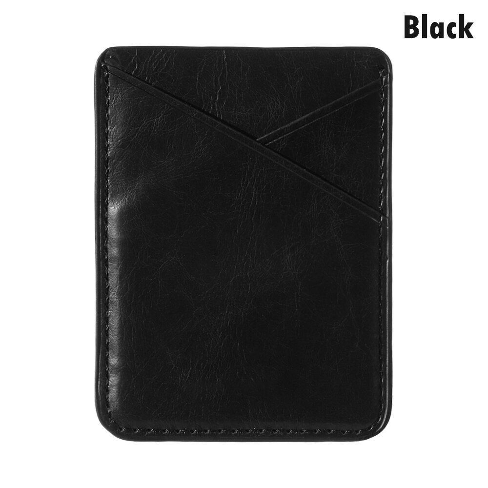 Leather Card Holder Sticker Adhesives Credit ID Card Mobile Phone Back Pocket Wallet Case Stickers Bag Pouch: 1