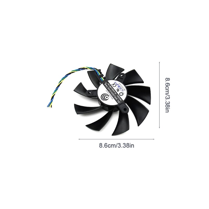 Kühler Lüfter für GTX1060 3G/6G ITX VGA Fan Grafikkarte Kühlung 4Stift 12V 0,55 A k5DB