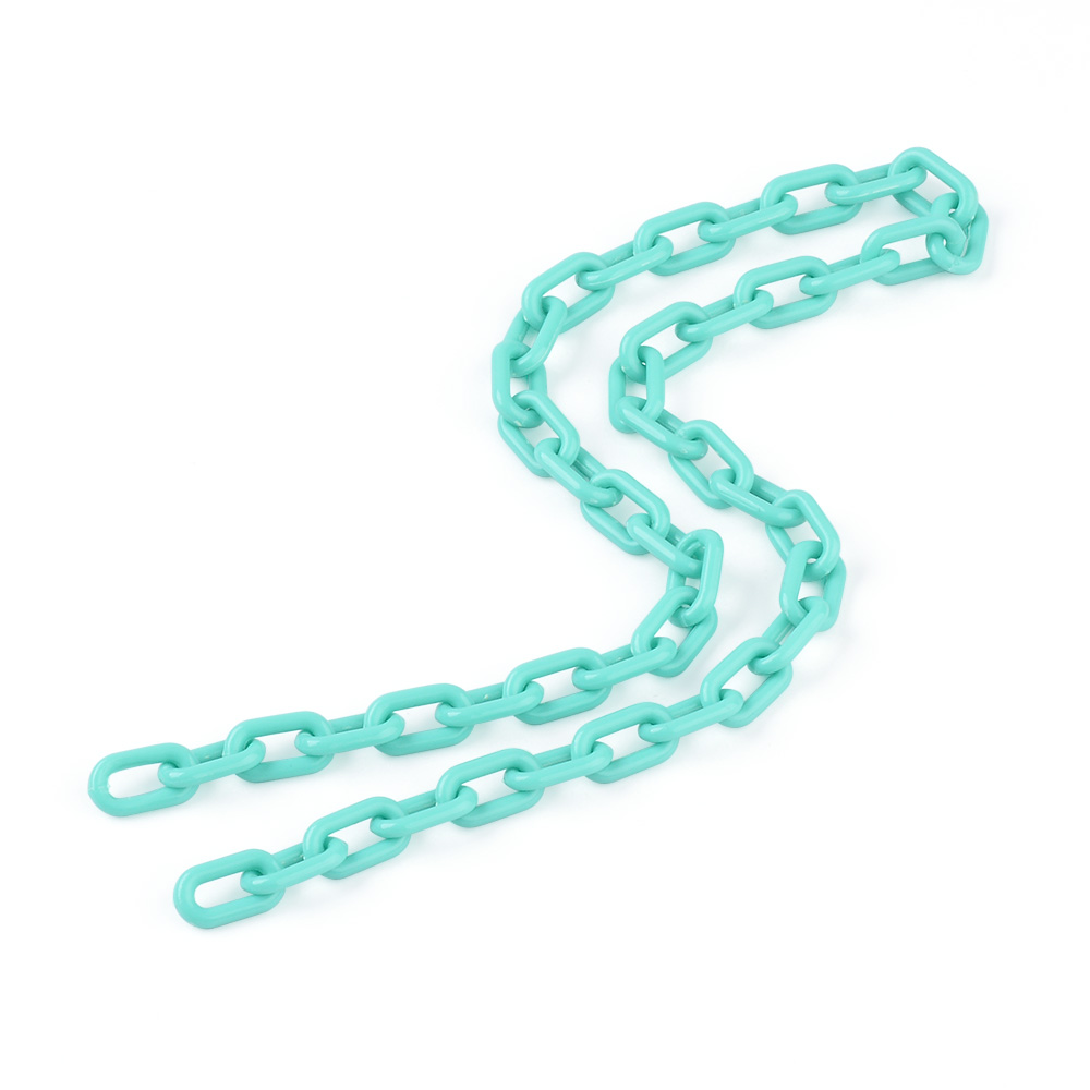 40 cm kleurrijke acryl schakelketting karabijn sleutelhangers voor ketting armband maken van kleurrijke ketting plastic kettingschakels
