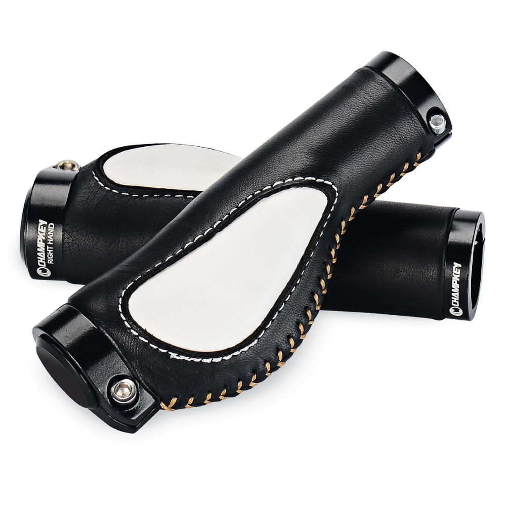1 Paar Mountain Road Fiets Handvatten Ergonomische Pu Bike Handvat Grips Fietsen Rijden Schokabsorptie Anti-Slip 7 kleur