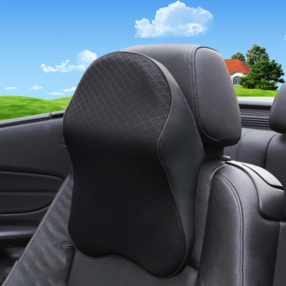 Cars Seat Headrest Pad Memory Cotton Foam Pillow Head Neck Rest Travel Support Breathable Mesh Memory Foam Car Seat Neck Pillow