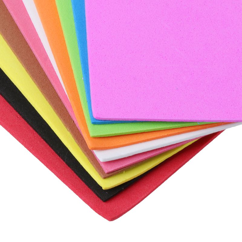 Papier mousse éponge 20x30cm 10 pièces | Feuille de couture en tissu feutre Polyester épaisseur de 2mm, décoration en tissu pour bricolage, artisanat ménager