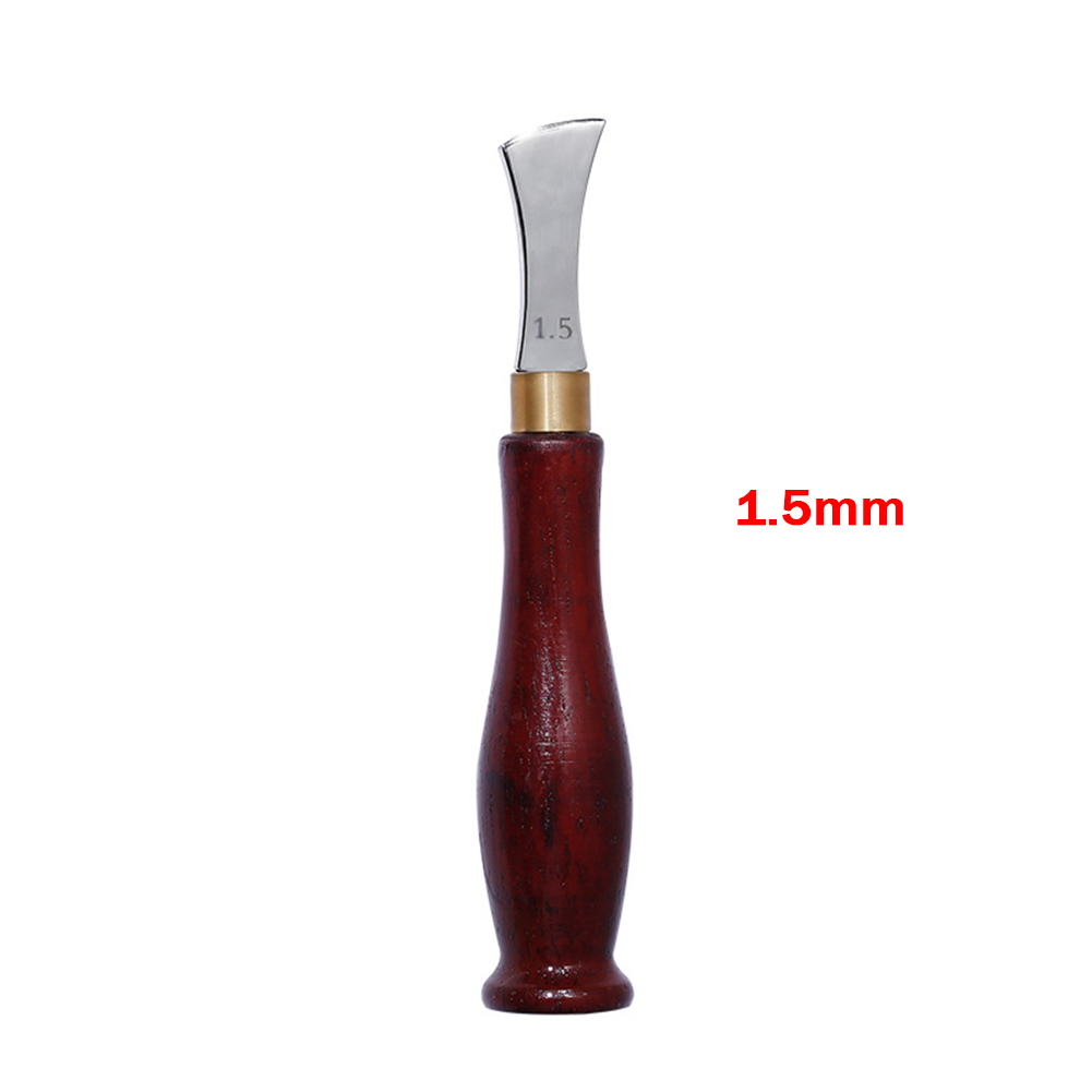 1.0-2.5mm Lederen Boog Rand Sector Ondiepe Groef Randen Koud en Warm Druk Lijn Punch Inbedding Draad Leathercraft gereedschap: 1.5mm
