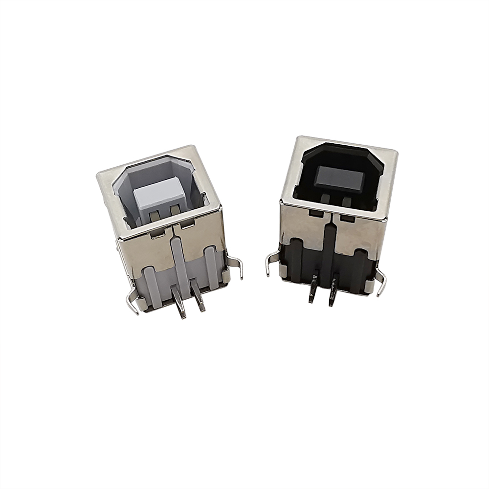 5/10/20 stk. usb b-type hun-stik 90- graders lodde-pcb-stik til printerdatainterface