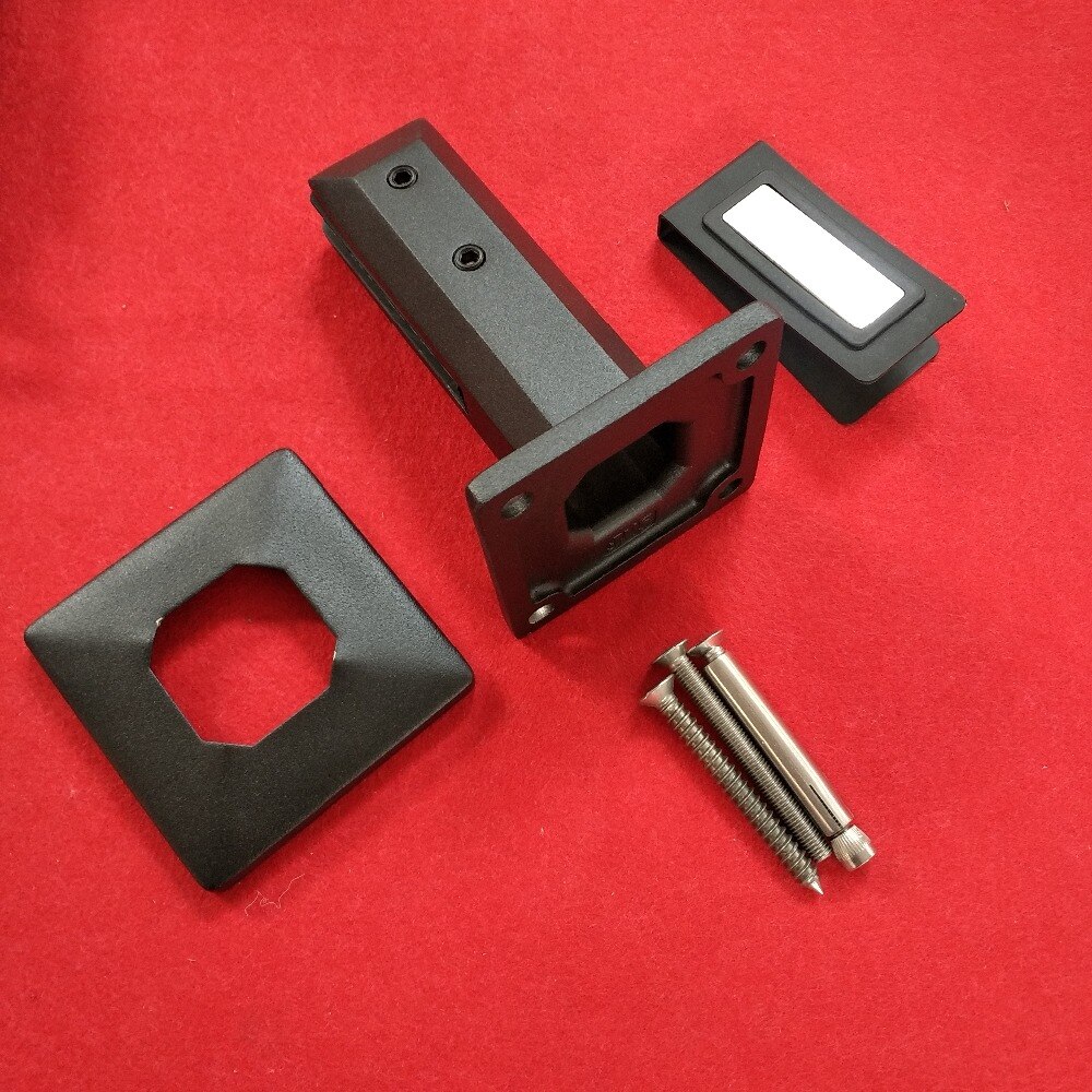 Stainless Steel Duplex 2205 Pool Fence Stair Railing Black Finish Glass Spigot Have In Stock