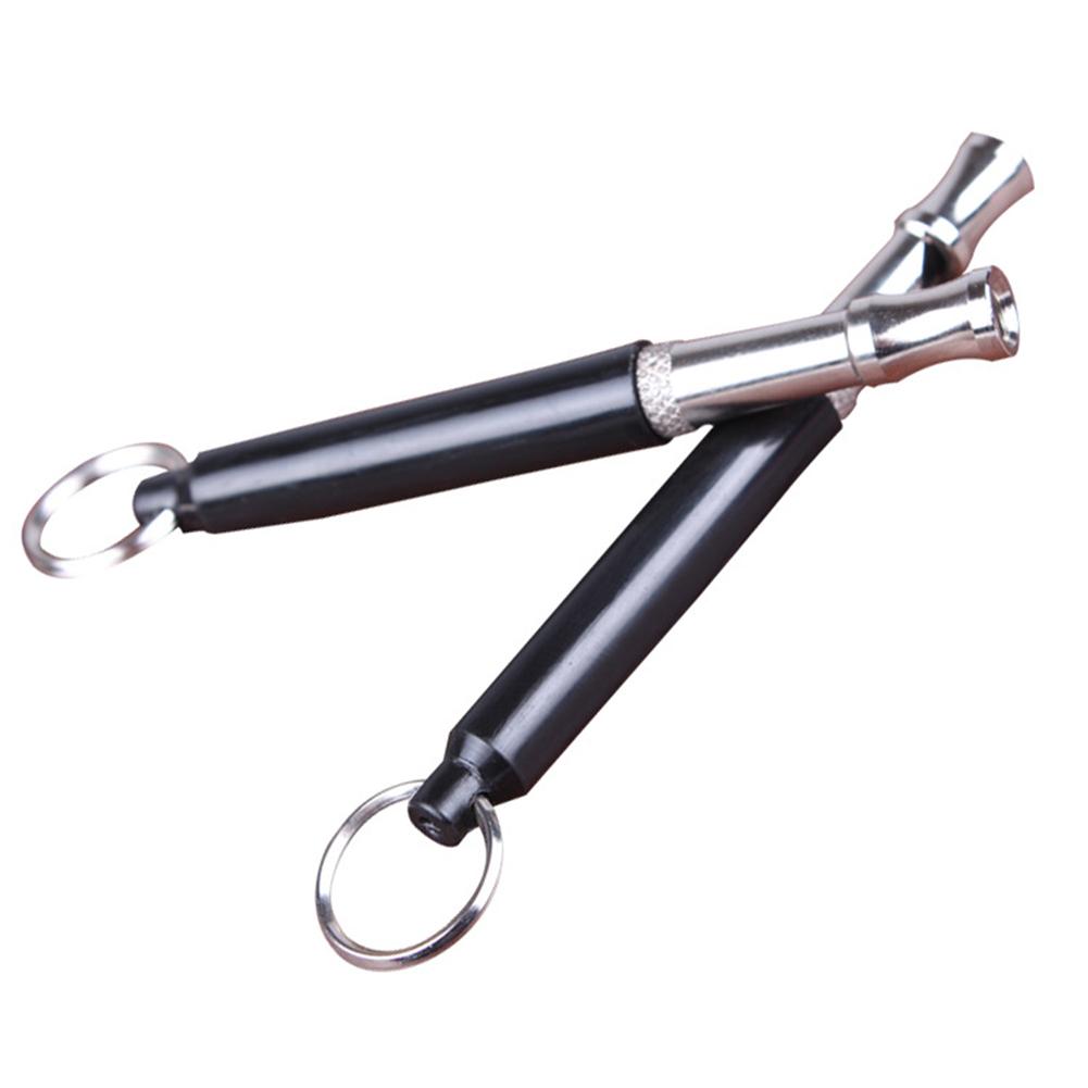 Puppy hond fluitje tweetonig ultrasoon fluitje stop blaffen ultrasoon geluid afweermiddel katten training sleutelhanger
