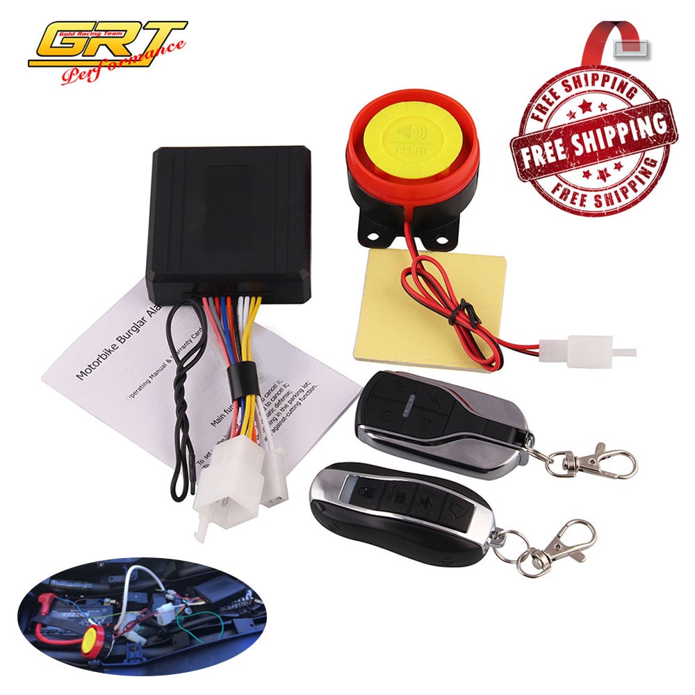 Sistema de alarma Universal para motocicleta, alarma de seguridad antirrobo para Moto, Control remoto, arranque del motor y altavoz para Moto