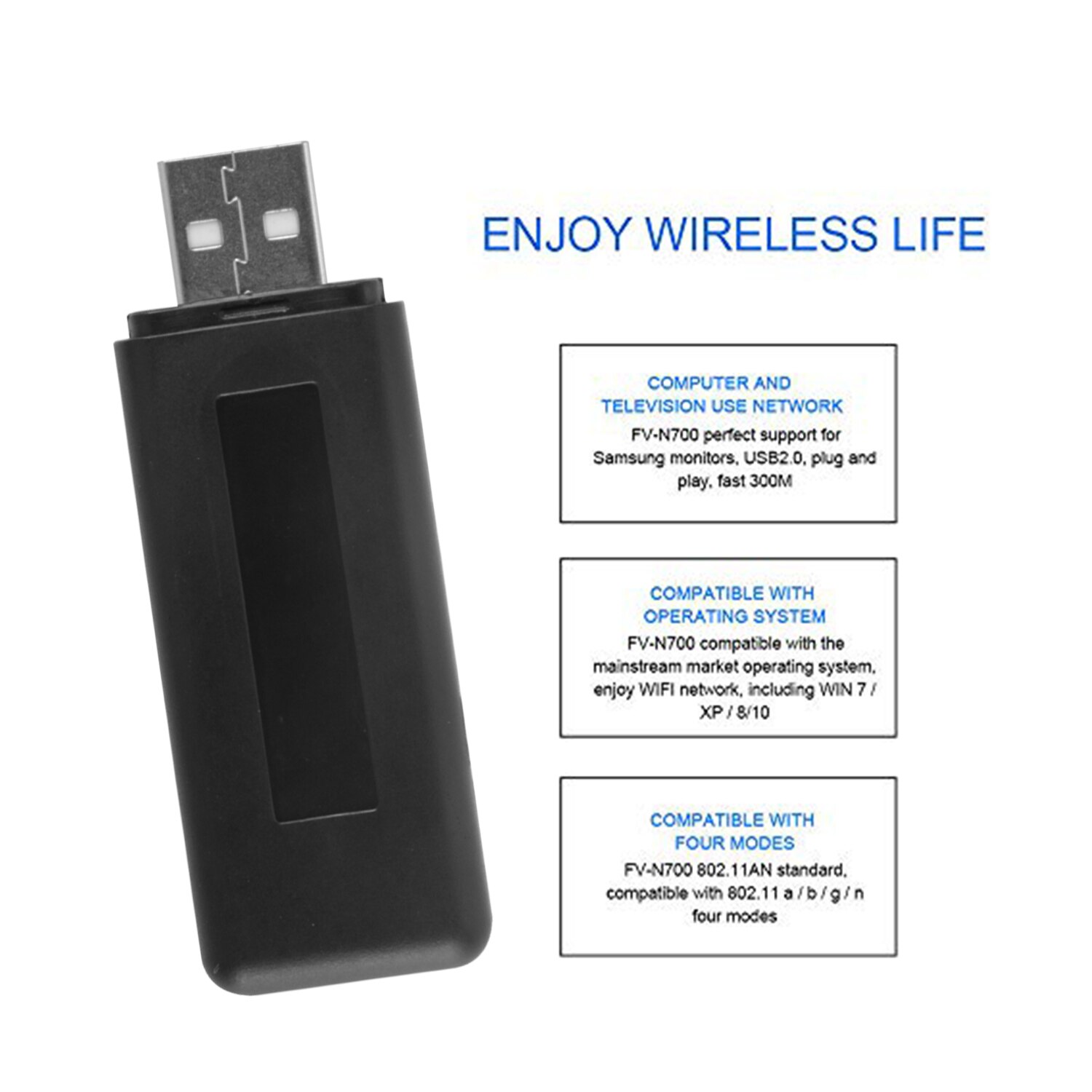 USB Adapter for Smart Samsung TV Samsung WIS12ABGNX WIS09ABGN 5G 300Mbps Wifi Adapter For Laptop Wifi Audio Receiver