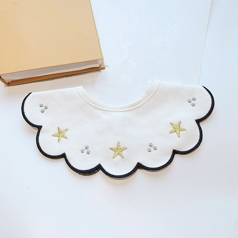 Slabbers Katoen Ronde Hals Baby Burp Doek Slabbetjes 360 Graden Voeden Bib Voor Jongens Meisjes Baby Kleding Bandana Slabbetjes waterdicht: 2