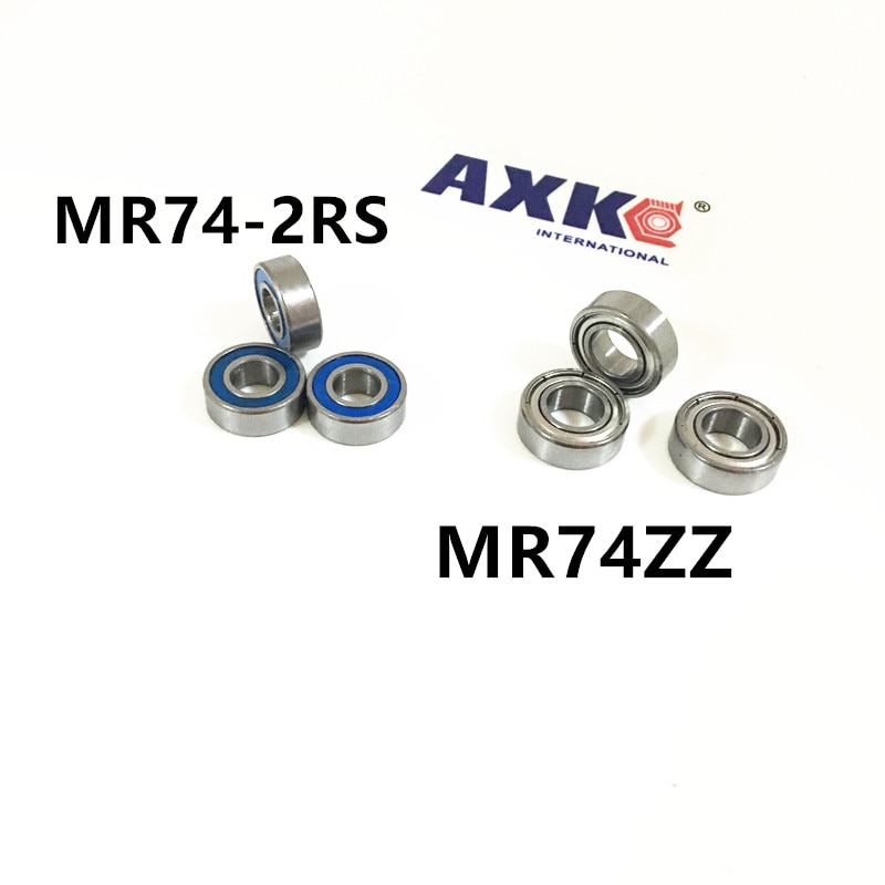Cojinetes en miniatura MR74, bola ZZ MR74ZZ ABEC-3 4x7x2,5 Mm L-740ZZ MR74-2RS MR74ZZ MR74-2RS 674ZZ 4x7x2,5 AXK, acero en 7 días