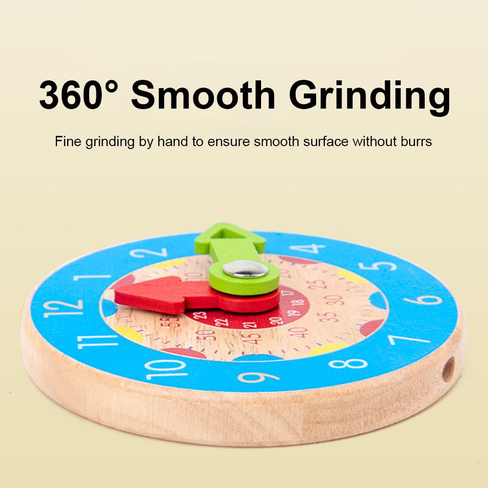 Orologio in legno tempo didattico giocattolo bambini apprendimento orologio digitale cognitivo educazione precoce giocattolo educativo regalo di compleanno
