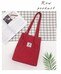 Vrouwen Canvas Draagtas Corduroy Winkelen Vrouwelijke Eco Doek Handtas Grote Vrouwen Vouwen Schouder Herbruikbare Opvouwbare Shopper Tassen: Red