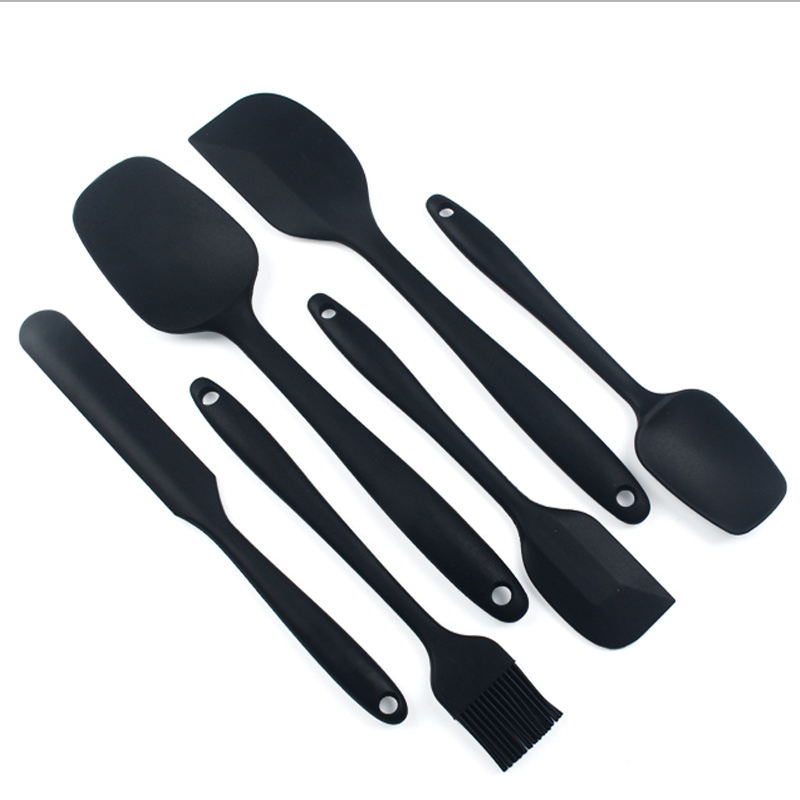 Kitchenware 6-Piece Silicone Spatula BPA-Free Non-Stick Silicone Spatula Spoon Oil Brush Set Baking Tools Cake Cream Spatula