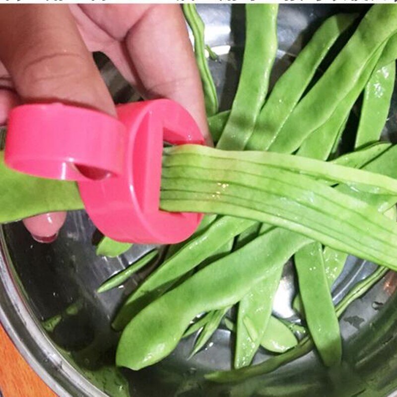 Green Bean Slicer Cutter Cut Fruit Vegetable Stringer Peeler Remover For Easy Kitchen Gadgets Cozinha Kitchen Accessories-