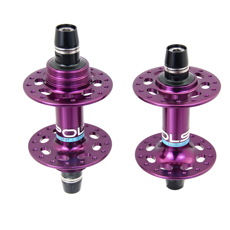 Moyeu de vélo à engrenages fixes en POLSO, pièces de vélo, moyeux de fixation de piste de cyclisme: Violet