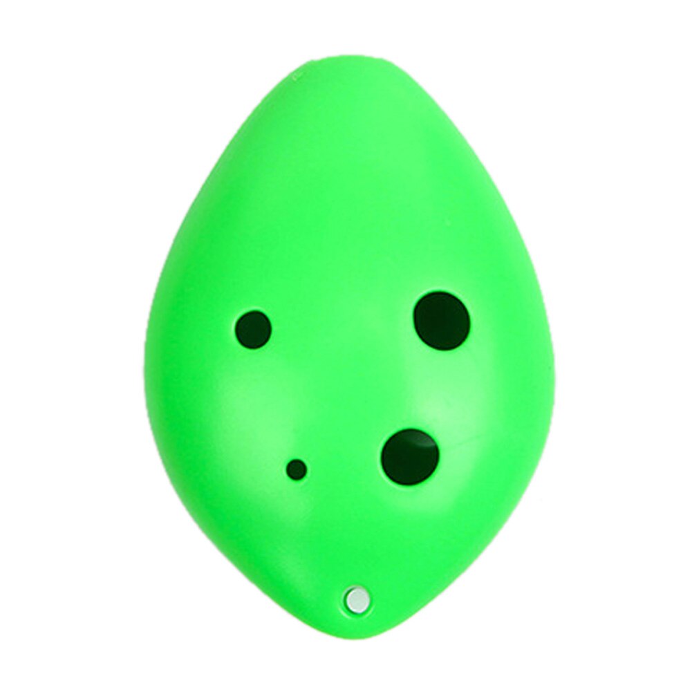 6 Holes Plastic Treble C Ocarina Kids Musical Instrument: Light Green