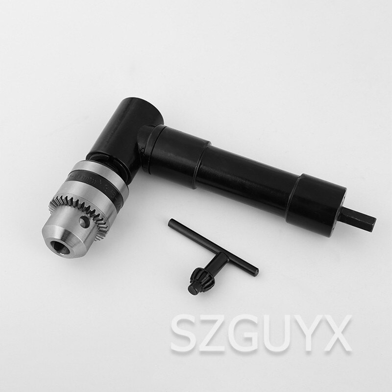 90 Graden Metal Haakse Elektrische Boor Hoek Apparaat Drie-Klauwplaat Adapter Smalle Ruimte Sleutel Boren Accessoires tool
