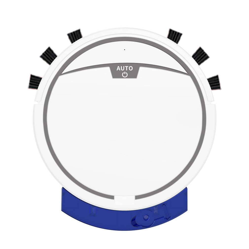Sweeping Robot Vacuum Cleaner Automatic Navigation Smart Water Tank Powerful Suction Robotic Wireless For Home: White