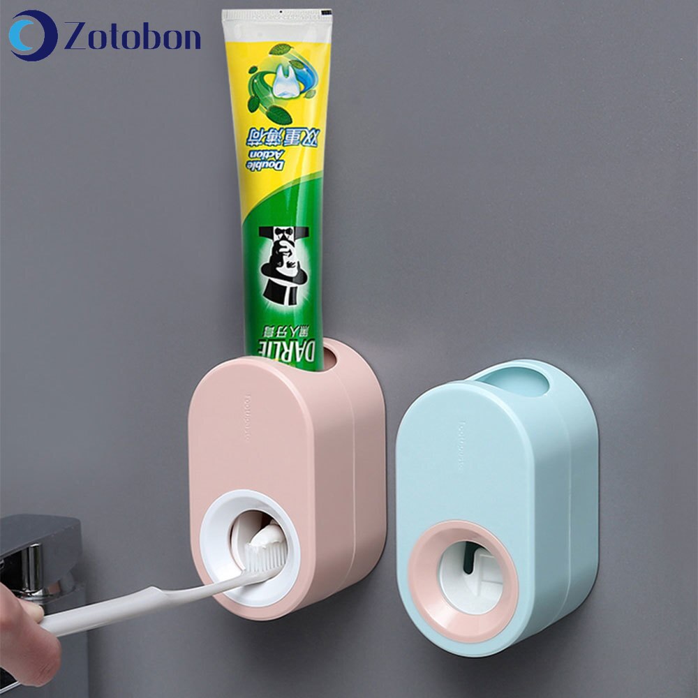 Zotobon automatische tandpastadispenser voor aan de muur, badkamerproductenset, tandpastaknijpers, badkamer tandenborstelhouder, gereedschap  f188