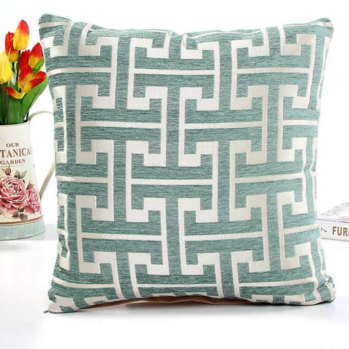 Vierkante Geometrische Kussenhoes Toss Kussensloop Verborgen Ritssluiting Kussen Geval Kamer Decoratie Kussensloop