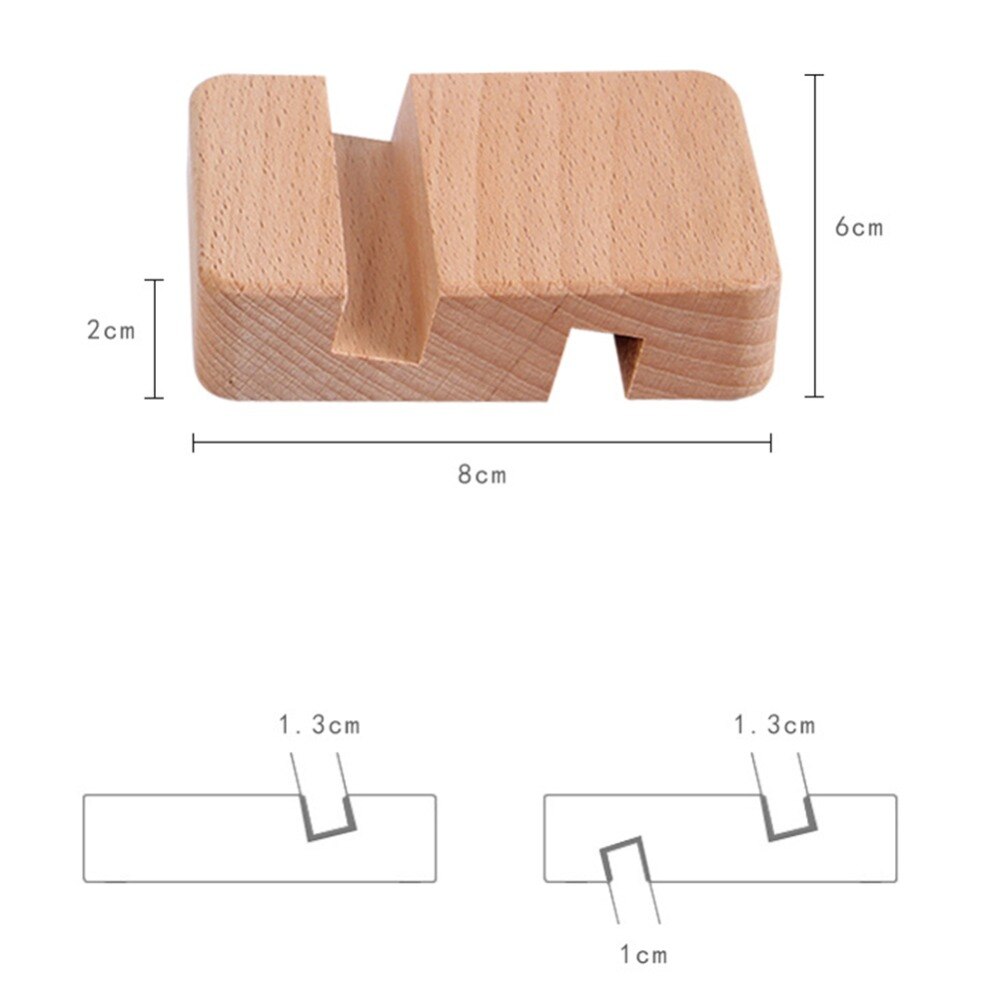 Holz Handy Stehen 8*6*2 cm Telefon Halter Steht Für iPhone Für Samsung Pad Tablet Ständer schreibtisch Telefon Rack