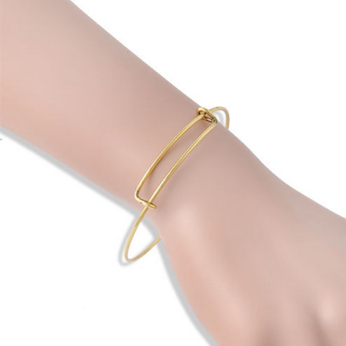 5-20Pcs Verzilverd Charm Bangle Expandable Verstelbare Draad Armband Verstelbare Black Bangles Voor Vrouwen Diy Sieraden Maken