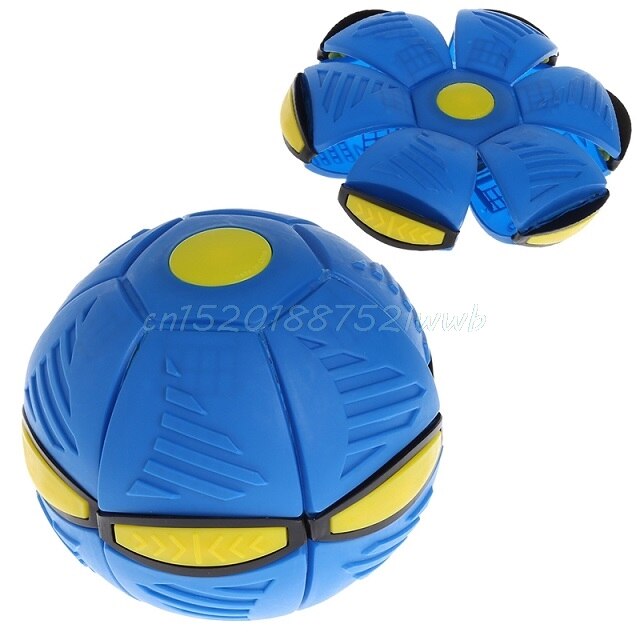 Fliegen UFO Flache Werfen Rabatt Ball Mit LED Licht Spielzeug Art Ich bin Freien Garten Strand Spiel # T026 #: Blau