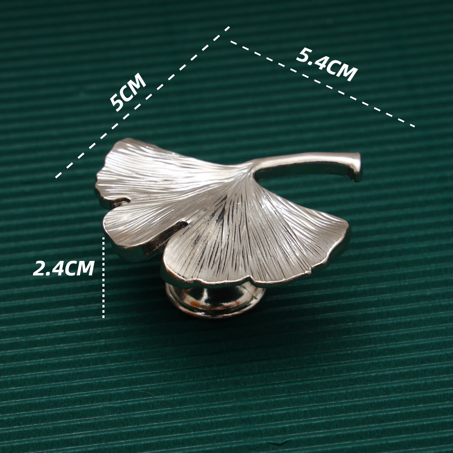 Lèvent de commode en cuivre en forme de Ginkgo, boutons de garde-robe Foy pour armoires et portes de proximité, documents de meubles: Black