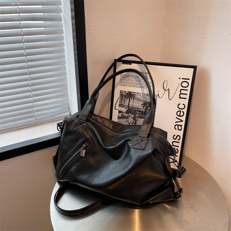 Mode Dames Tas Met Grote Capaciteit 2025, Pu Leer Veelzijdige Crossbody Tas Eenvoudige Casual Schoudertas Draagtas