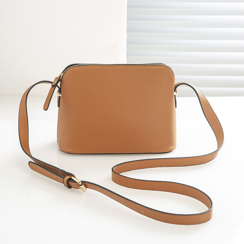 Borse a tracolla Crossbody Messenger New Vintage Pu Leather Women Ladies Girls borse moda tasca interna a fessura: orange