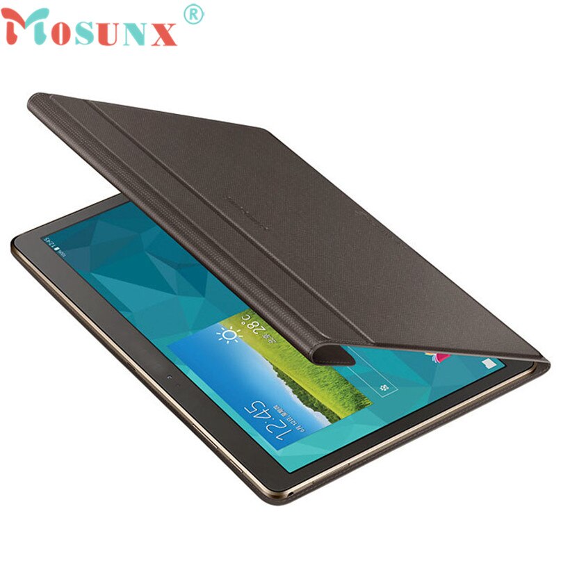 Mosunx Geavanceerde Tablet Case Ultra Slim Book Cover Case Stand Voor Samsung Galaxy Tab S 10.5 Inch SM-T800/T805 samsung Gevallen L0705