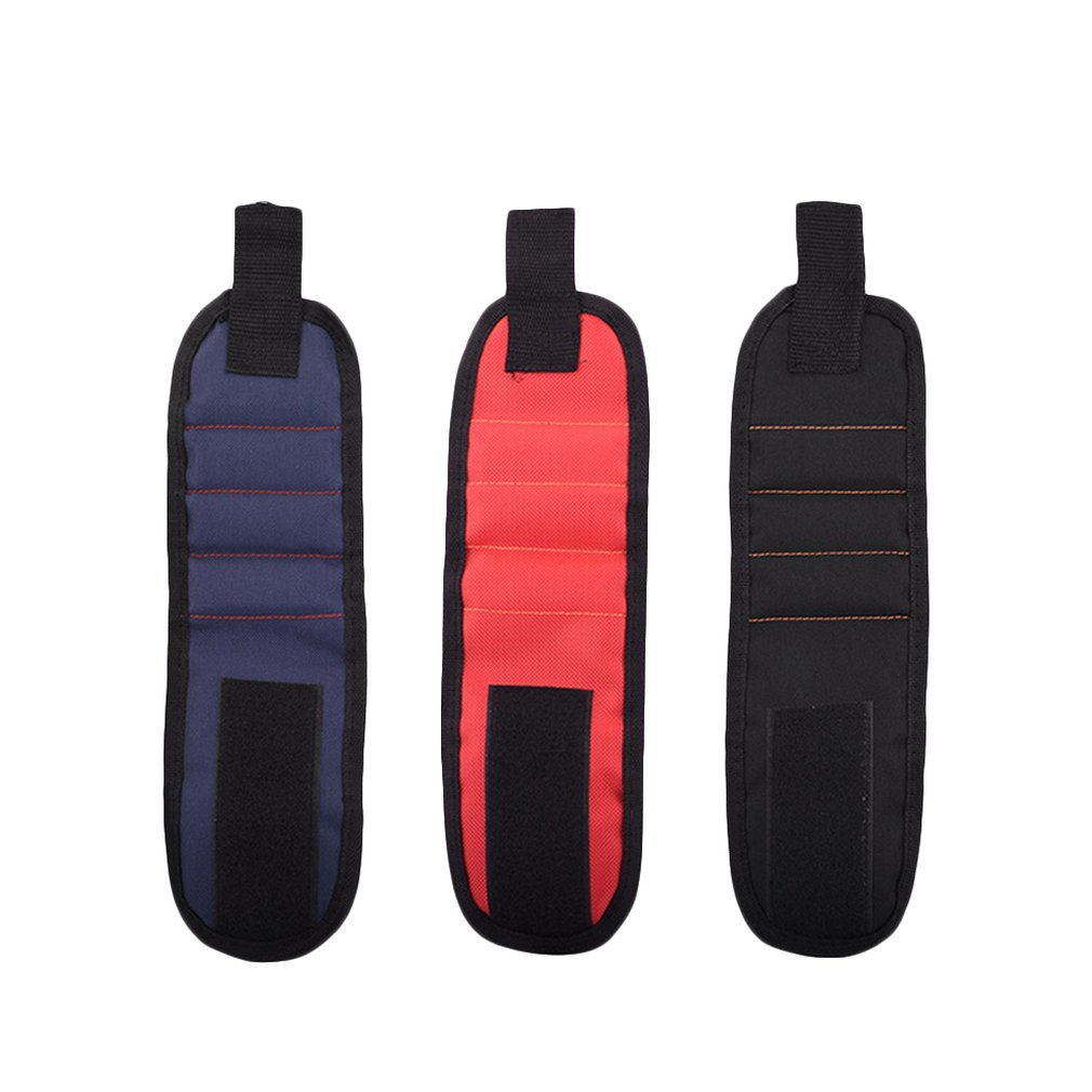 Pulsera magnética con imanes fuertes para sujetar tornillos, clavos, brocas, la mejor herramienta de para manitas DIY, hombres y mujeres